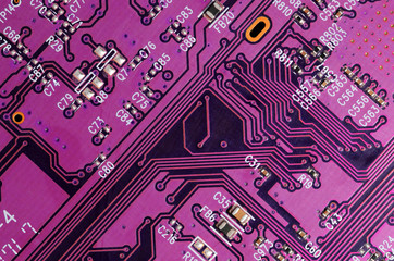 purple circuit board