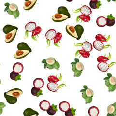 exotic tropical fruit