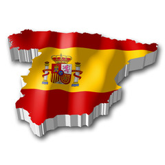 3D flag - Spain