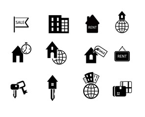 Houses icon set