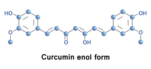 Curcumin is chemical of some plants. Diferuloylmethane is curcuminoid of turmeric, member of the ginger family. It is herbal supplement, cosmetics ingredient, food flavoring, and food coloring, E100