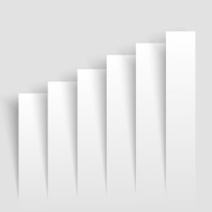 Modern  business growing graphs . Infographics chart. Vector illustration