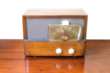 Vintage tube radio receiver