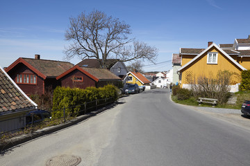Fototapeta na wymiar Drobak (Norwegen) - Strasse