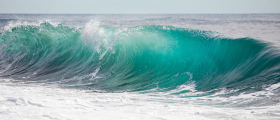 Turquoise blue wave