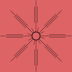 Chemical compound on a red background