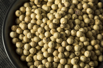 Dry Organic White Peppercorns