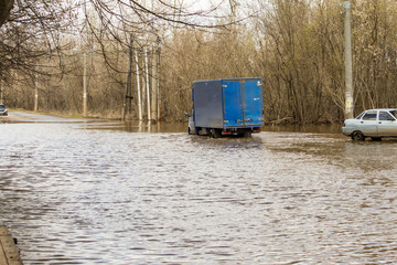 Spring high water in the middle zone of Russia