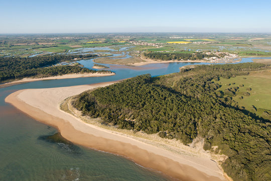 Le veillon , Talmont-Saint-Hilaire vue du ciel
