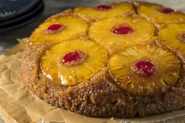 Sweet Homemade Pineapple Upside Down Cake