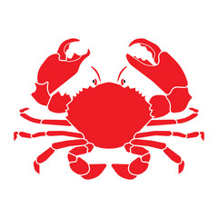 Red Crab, vector illustration