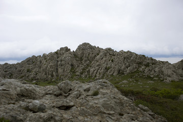 Tulove grede - part of Velebit mountain in Croatia, landscape