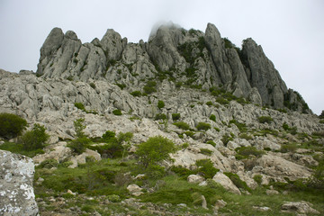 Tulove grede - part of Velebit mountain in Croatia, landscape