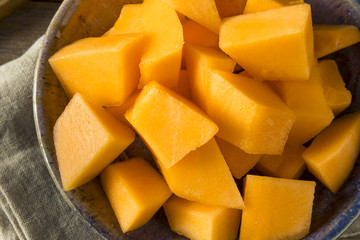 Raw Organic Tuscan Melon Cantaloupe