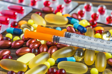 Variety of medicines and drugs