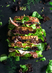 Double toast sandwich