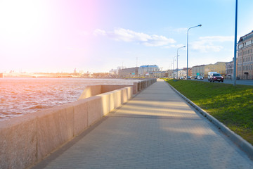 Sinopskaya Naberezhnaya, Saint Petersburg, in the daytime