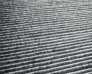 charcoal air filter, macro background