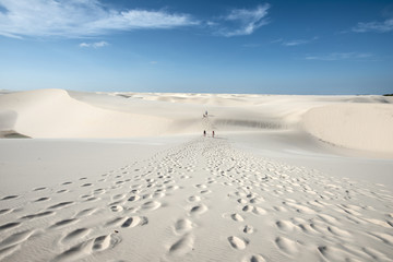 Sand dunes in Lencois Maranhenses National Park, Brazil