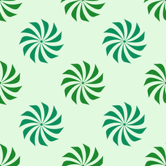 pattern seamless girandole su sfondo verde acqua