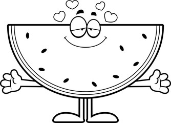 Cartoon Watermelon Hug