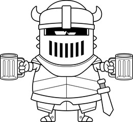 Drunk Cartoon Black Knight
