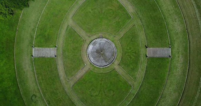 Giardino e parco, fontana, Villa Bagatti Valsecchi, villa, vista aerea, ottocento, villa italiana, Varedo, Monza Brianza, Lombardia Italia