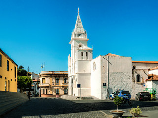 Teneriffa, los Silos, Kanaren, Spanien, Iglesia Nuestra Señora de La Luz und Rathaus
