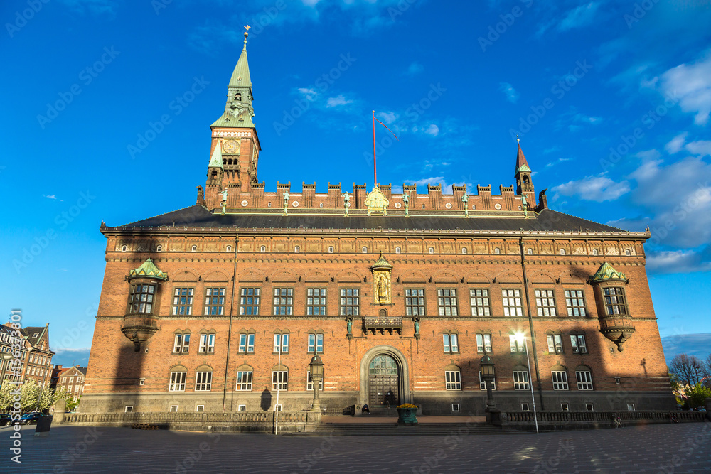 Sticker city hall in copenhagen