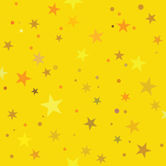 Golden Stars pattern swatch (seamless tile)
