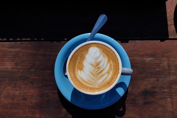 Delicious cappuccino for Breakfast beautiful pattern 