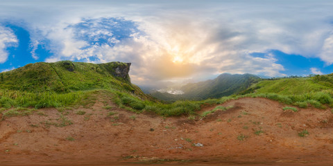 Phu Chi Fa Landmark Nature Travel Place of Chiang Rai, Thailand (Full VR 360 Degree Panorama...