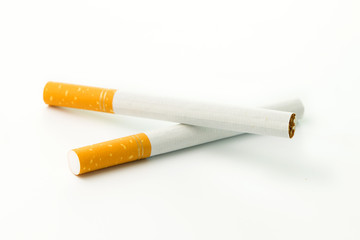 Two cigarettes close up