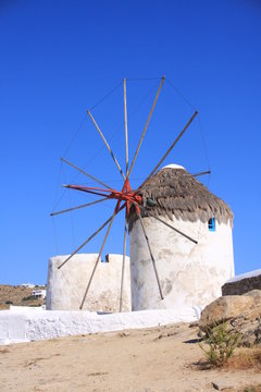 un moulin de Mykonos