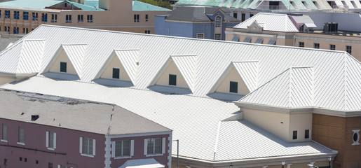 White Steel Roofing