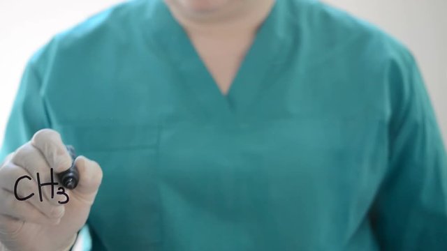 Chemical formula of codeine.