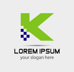 Letter K logo design 
