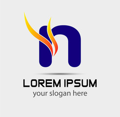 Letter n logo icon

