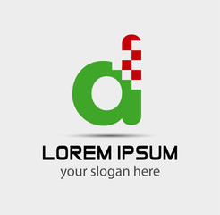 Letter D logo. Creative concept icon
