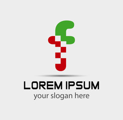 Letter F logo. Creative concept icon
