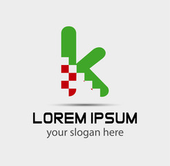 Letter k logo icon
