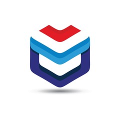 Letter "M" big logo pack. Creative vector monograms. Striped, ribbon, colorful, isometric, linear, 3d logos.Eps10 format