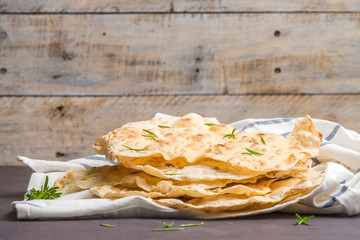Homemade hot chapati
