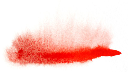 Red abstraction in watercolor