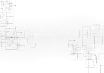 vector background abstract technology communication data Science