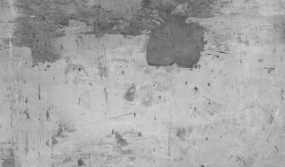 Fototapeta premium Raw plaster wall background. Wet concrete wall texture close-up.