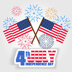 Fireworks background for USA Independence Day. Fourth of July celebrate