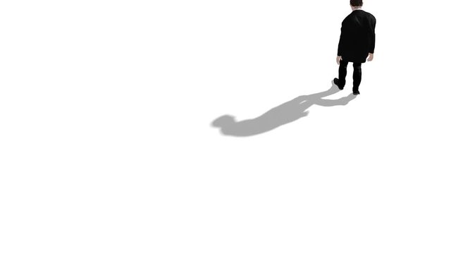Busieness Man Sad Walk