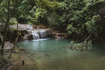 Erawan Waterfall in Kanchanaburi,Thailand.