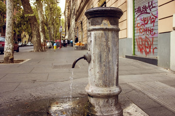 A typical fountain in Rome